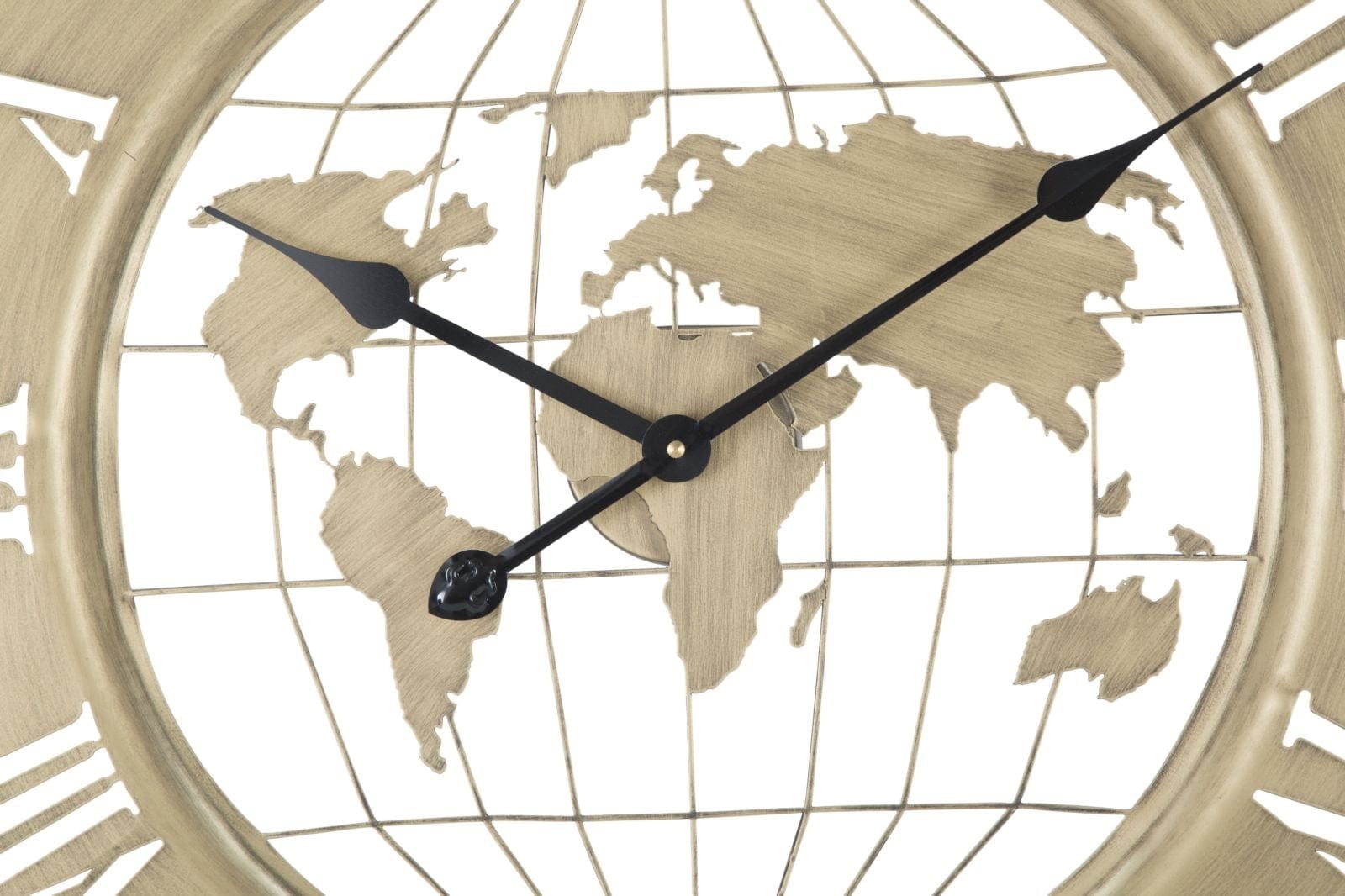 Mauro Ferretti Ceas de perete World Natural / Auriu, Ø63 cm