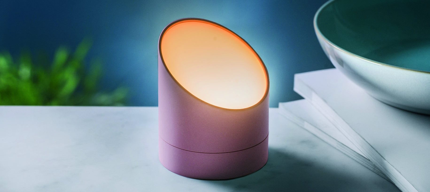 BFSummer Ceas inteligent Edge Light Alarm Clock Pink