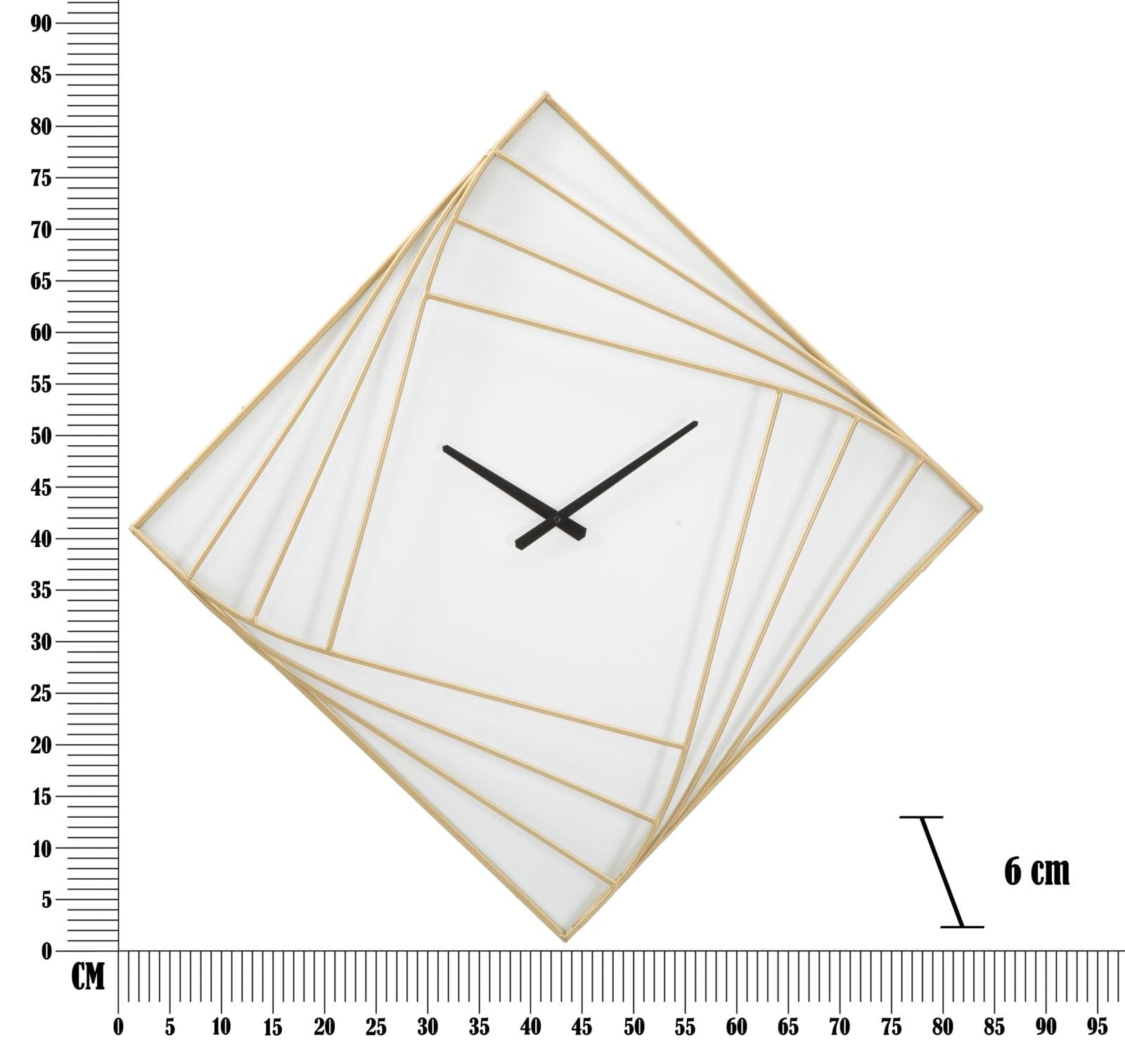 Ceas de perete Goldy Line Auriu, L85xl85 cm (5)