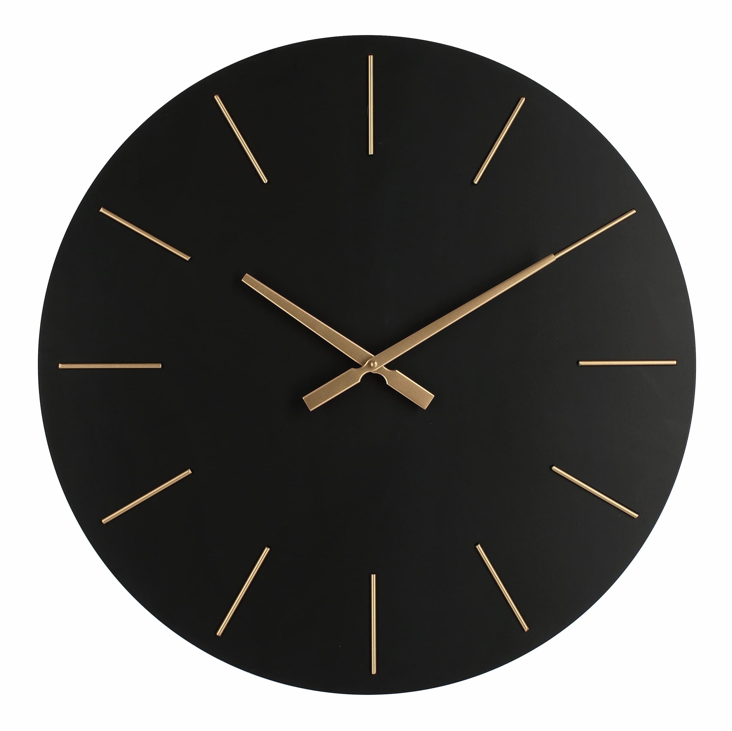 Ceas de perete Timeline D60 Auriu, Ø60 cm & BIZZZT-CLOCK-TIMELINE-D60