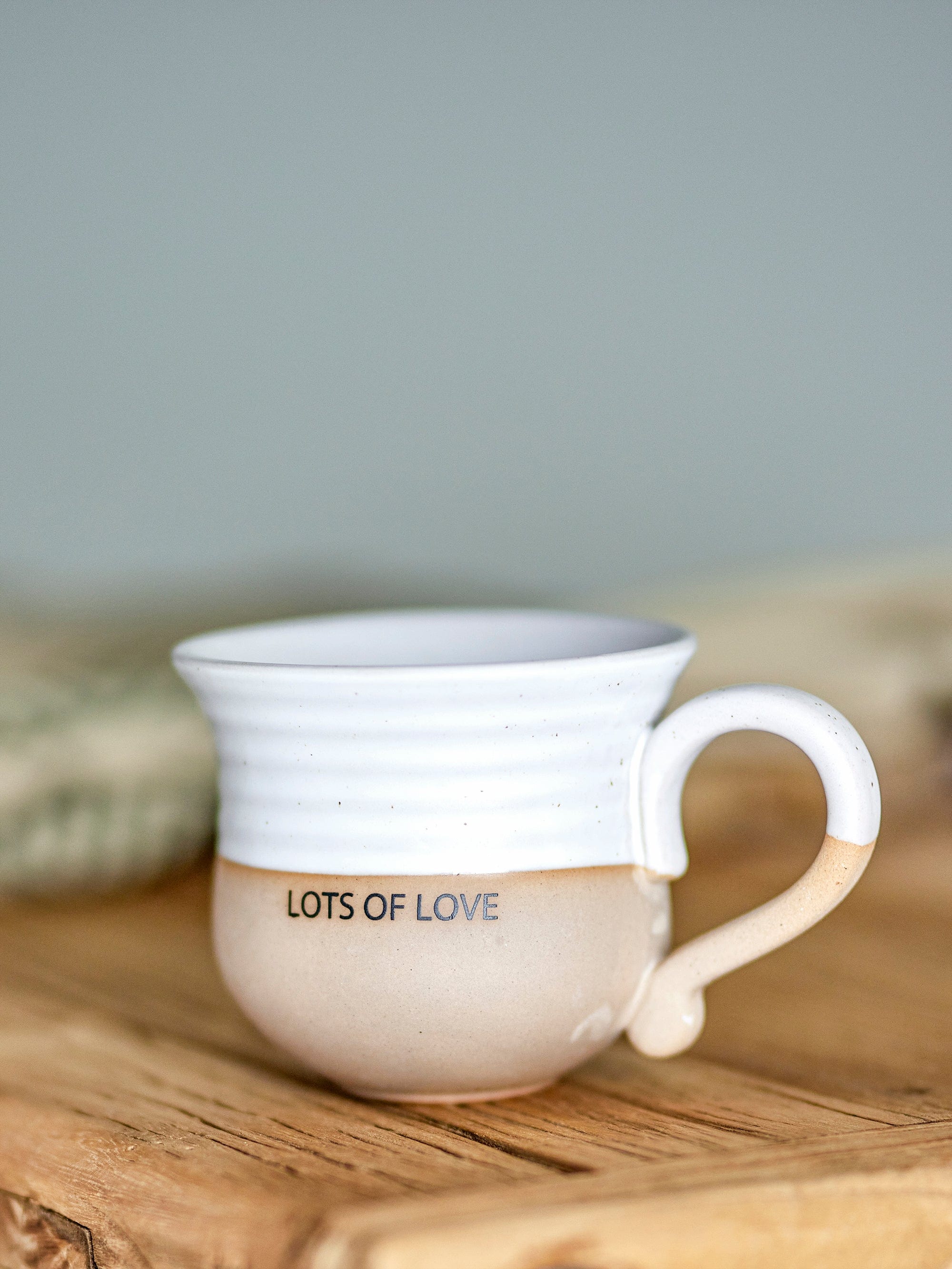 Bloomingville Ceasca din ceramica, Claire Alb, 450 ml