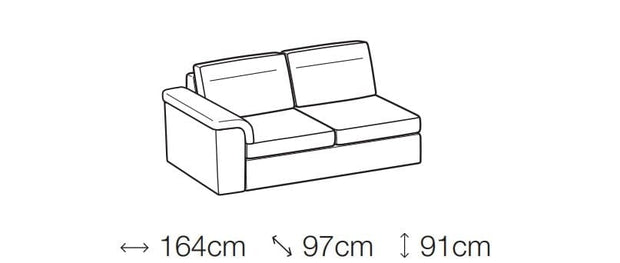 LeComfort Coltar Belargis Fix cu Benzi Elastice si Spuma Poliuretanica, Sezlong pe Dreapta, Lada de Depozitare, l263xA198xH91 cm