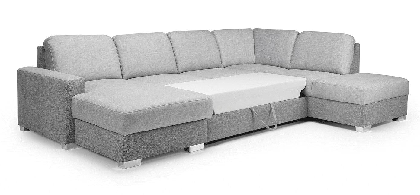 Coltar Chance Large Extensibil cu Arcuri Ondulate si Spuma Poliuretanica, Sezlong pe Stanga, Suprafata de Dormit 265x120 cm, cu Lada de Depozitare, l326xA220xH90 cm (7)