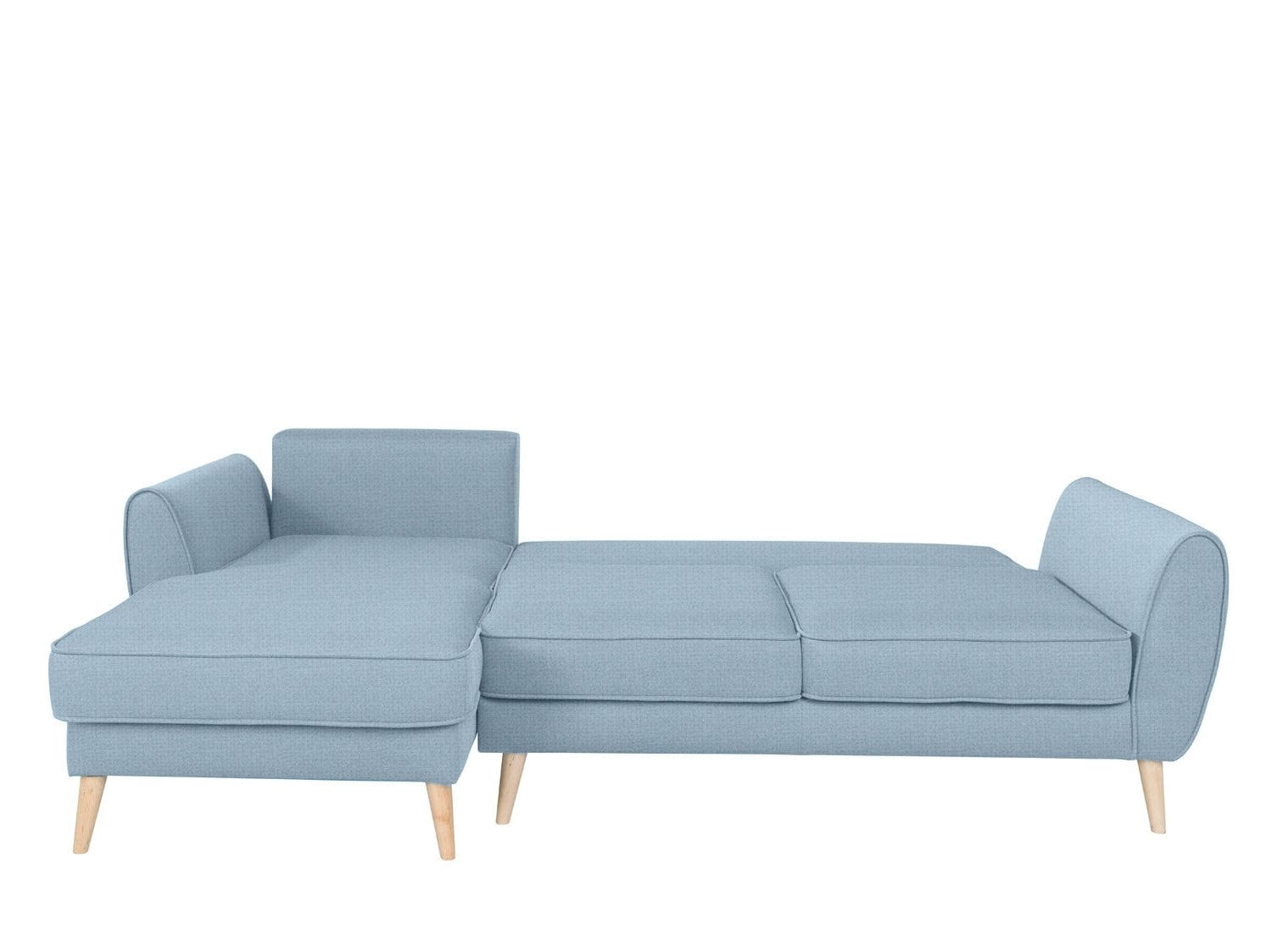 Coltar Cody Extensibil cu Arcuri Ondulate si Spuma Poliuretanica, Sezlong pe Stanga, Suprafata de Dormit 212x121 cm, cu Lada de Depozitare, Perne Incluse, l254xA165xH74 cm (2)