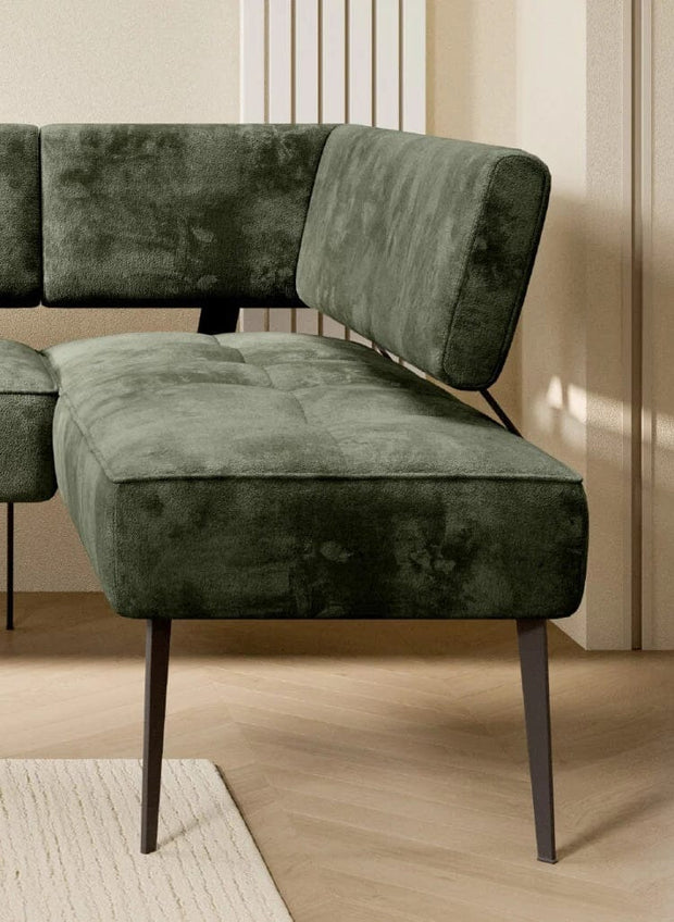 Wersal Coltar Dining, Sezlong pe Dreapta, Bancos L, l215xA163xH90 cm