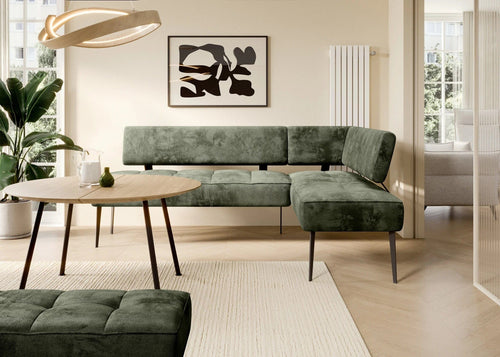 Wersal Coltar Dining, Sezlong pe Dreapta, Bancos L, l215xA163xH90 cm