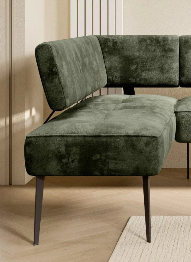 Wersal Coltar Dining, Sezlong pe Stanga, Bancos L, l215xA163xH90 cm