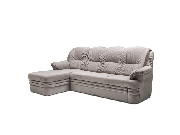 Coltar Dubis Forever 61 Extensibil cu Arcuri Ondulate si Spuma Poliuretanica, Sezlong pe Stanga, Suprafata de Dormit 200x120 cm, tapitat cu Stofa Water Repellent, cu Lada de Depozitare, l252xA155xH101 cm (2)