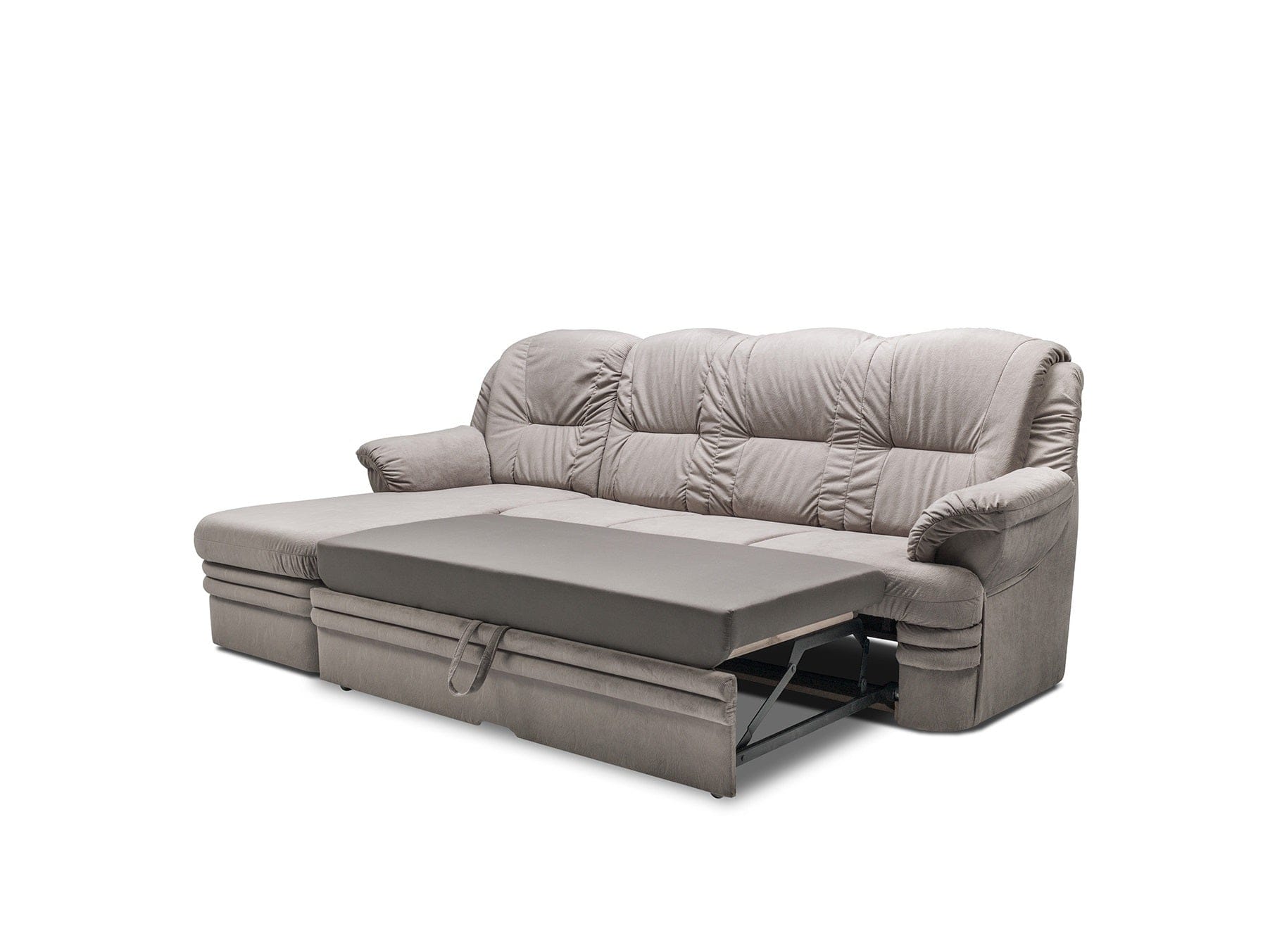 Coltar Dubis Forever 61 Extensibil cu Arcuri Ondulate si Spuma Poliuretanica, Sezlong pe Stanga, Suprafata de Dormit 200x120 cm, tapitat cu Stofa Water Repellent, cu Lada de Depozitare, l252xA155xH101 cm (3)