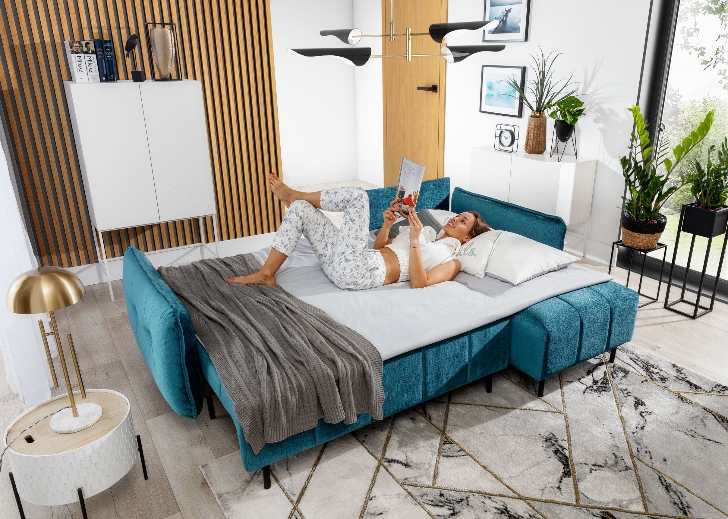 Coltar Extensibil, cu Sezlong pe Dreapta, Jessa l235xA157xH90 cm (8)