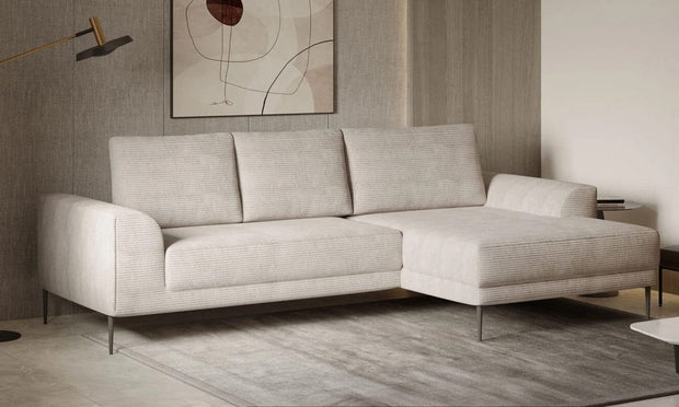 Wersal Coltar Extensibil, cu Sezlong pe Dreapta, Lada de Depozitare, Capitolis, l276xA175xH73-89 cm