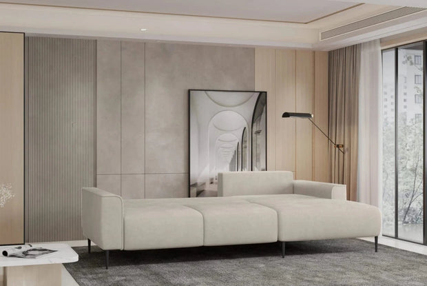 Wersal Coltar Extensibil, cu Sezlong pe Dreapta, Lada de Depozitare, Lugos, l245xA163xH75-84 cm