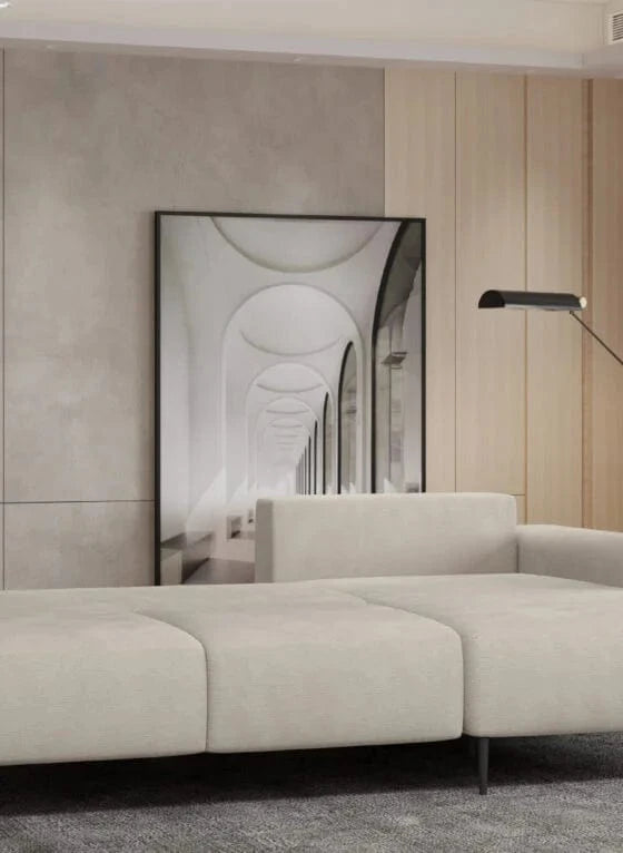 Wersal Coltar Extensibil, cu Sezlong pe Dreapta, Lada de Depozitare, Lugos, l245xA163xH75-84 cm