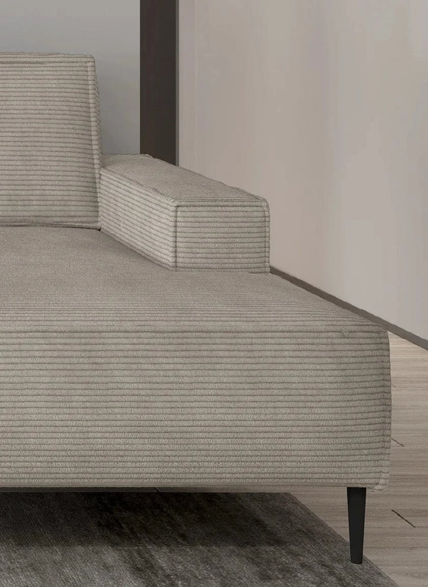 Wersal Coltar Extensibil, cu Sezlong pe Dreapta, Lada de Depozitare, Matanis, l270xA163xH73-89 cm