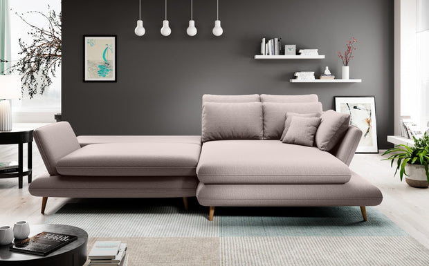 Coltar Extensibil, cu Sezlong pe Dreapta, Lada de Depozitare, Perne Incluse, Mate, l283xA181xH90 cm (1)