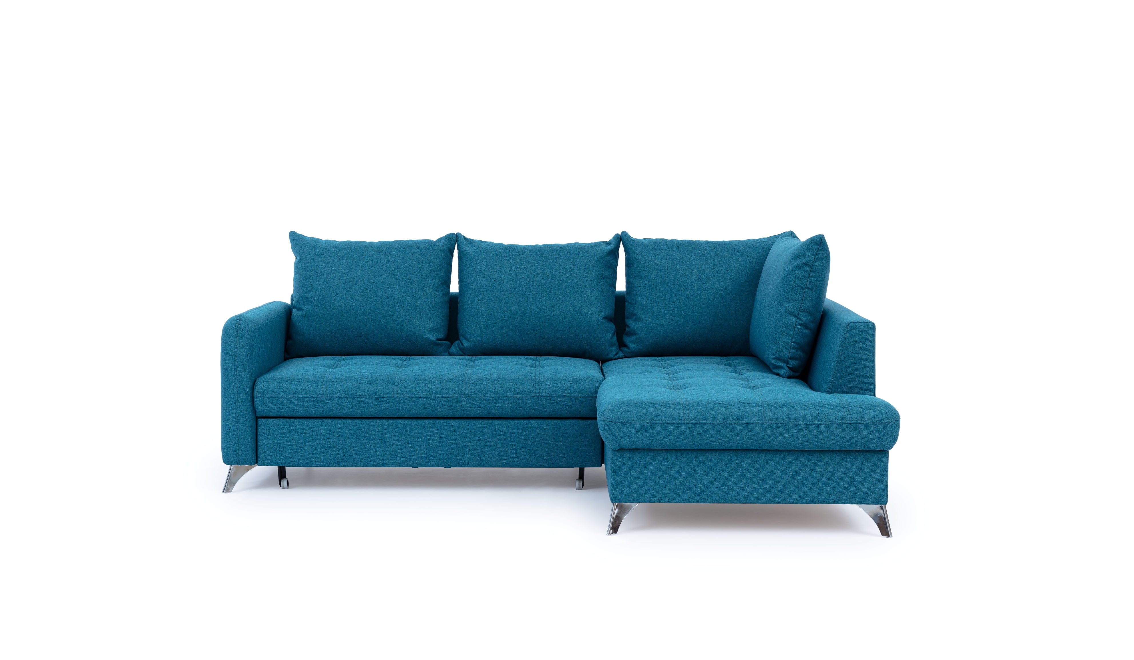 Coltar Extensibil, cu Sezlong pe Dreapta, Lada de Depozitare, Terins l223xA160xH84 cm (10)