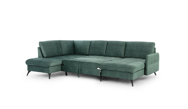 Coltar Extensibil, cu Sezlong pe Stanga, Lada de Depozitare, Luks U l300xA202xH90 cm (5)