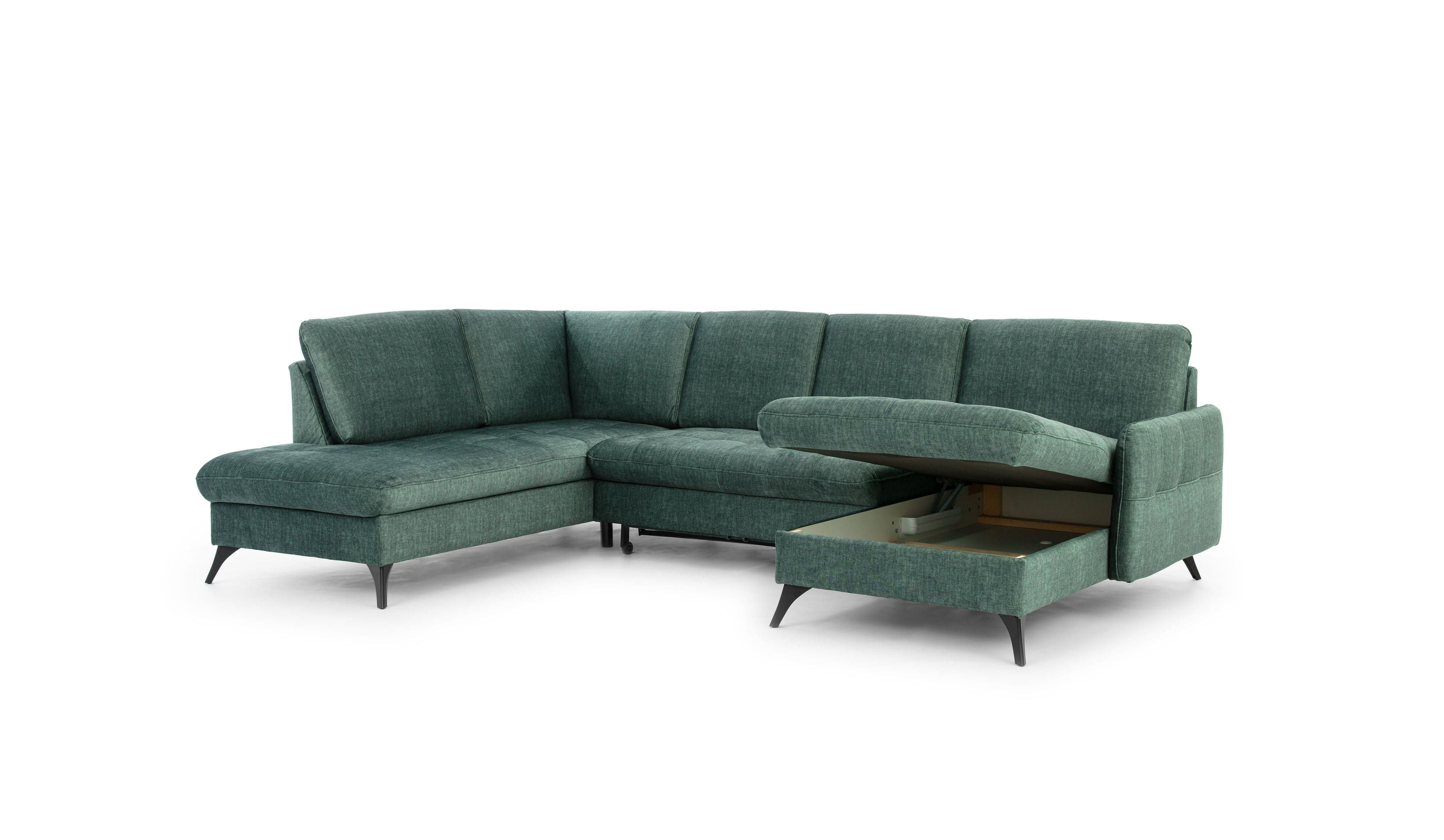 Coltar Extensibil, cu Sezlong pe Stanga, Lada de Depozitare, Luks U l300xA202xH90 cm (6)