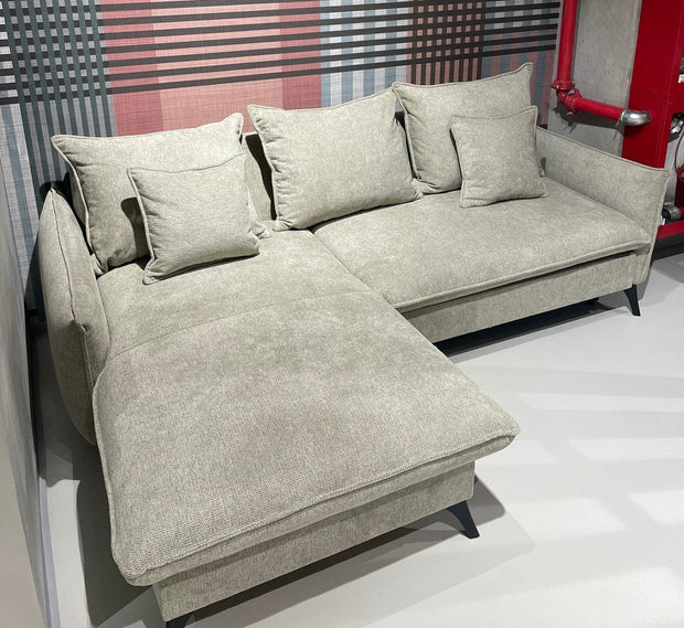 Coltar Extensibil cu Sezlong pe Stanga, Lada de Depozitare, tapitat cu Stofa, Modica Mito 215, l230xA160xH92 cm (2)