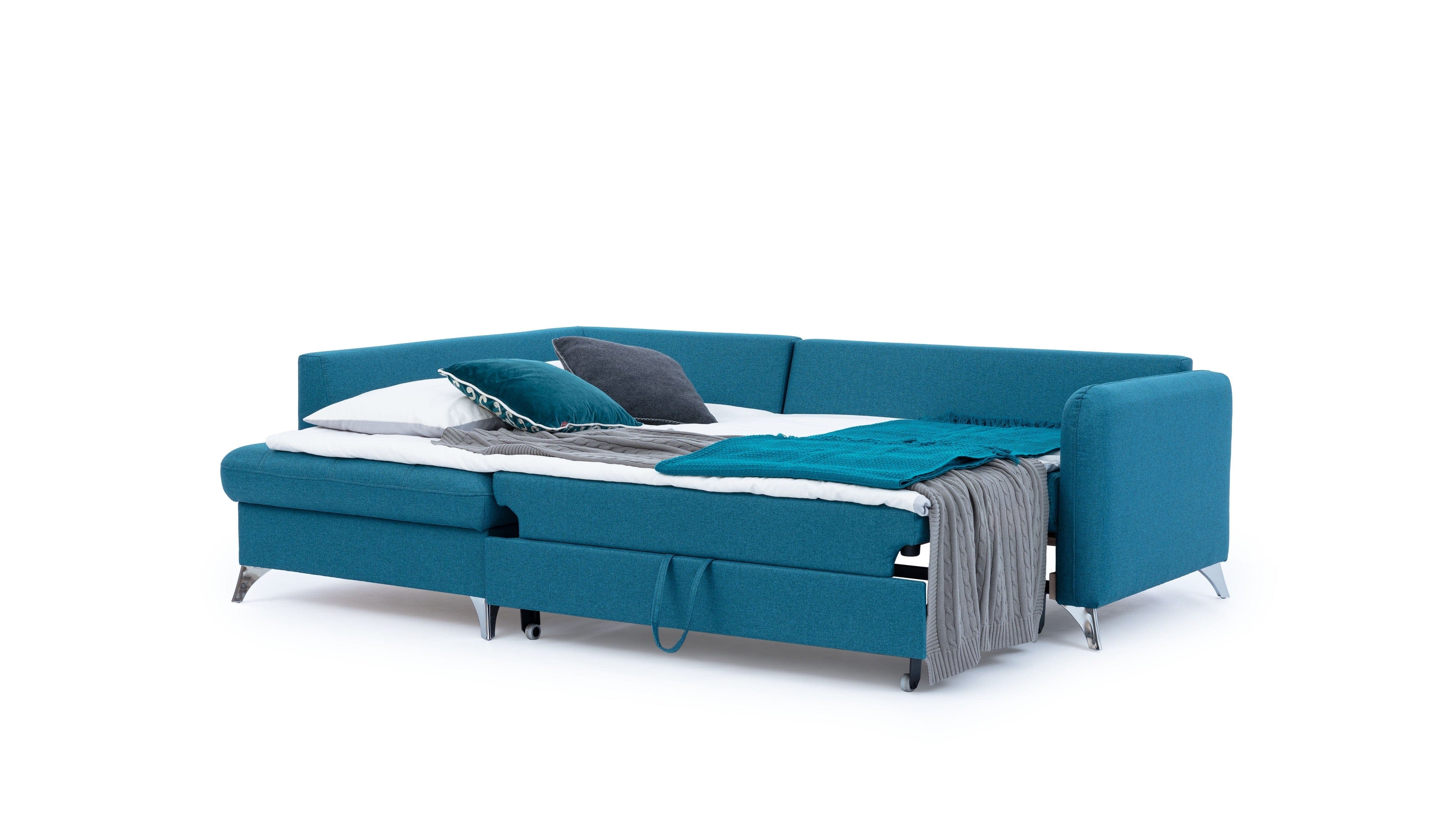 Coltar Extensibil, cu Sezlong pe Stanga, Lada de Depozitare, Terins l223xA160xH84 cm (7)