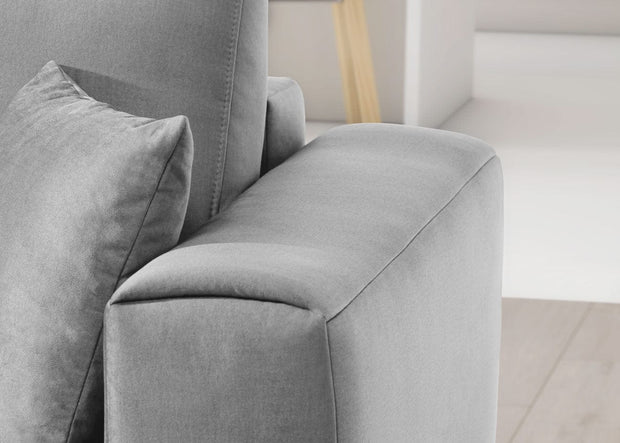 Eltap Coltar Extensibil Dalis Plus Gri Deschis cu Lada de Depozitare, Sezlong pe Dreapta, l289xA190xH73-95 cm