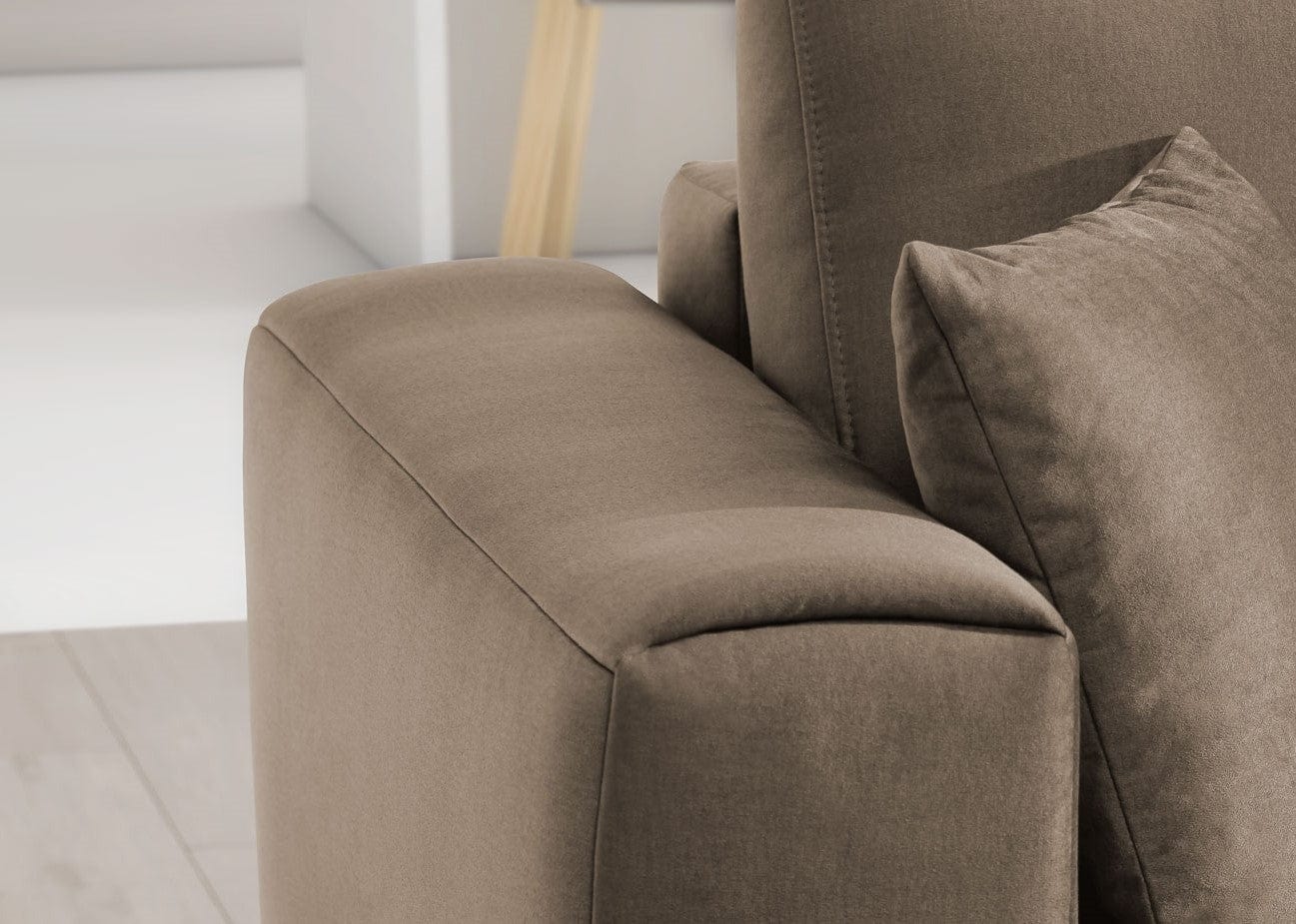 Eltap Coltar Extensibil Dalis Plus Maro Deschis cu Lada de Depozitare, Sezlong pe Dreapta, l289xA190xH73-95 cm