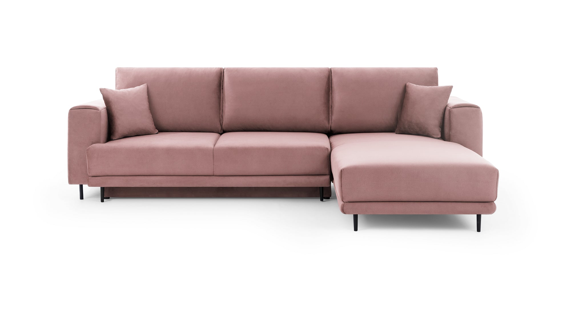 Eltap Coltar Extensibil Dalis Plus Roz Inchis Deschis cu Lada de Depozitare, Sezlong pe Dreapta, l289xA190xH73-95 cm