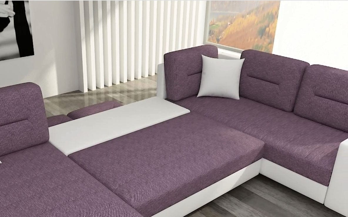 Eltap Coltar Extensibil Dora cu Lada de Depozitare, Sezlong pe Stanga, Perne Incluse, l312xA210xH95 cm