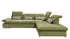 Coltar Extensibil Editis Large Velvet Verde Olive, Sezlong pe Dreapta, cu Lada de Depozitare, tapitat cu Stofa, Spatar Reglabil, Tetiere si Cotiere Reglabile, l314xA251xH82-97 cm (2)