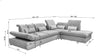 Coltar Extensibil Editis Large Velvet Verde Olive, Sezlong pe Dreapta, cu Lada de Depozitare, tapitat cu Stofa, Spatar Reglabil, Tetiere si Cotiere Reglabile, l314xA251xH82-97 cm (7)