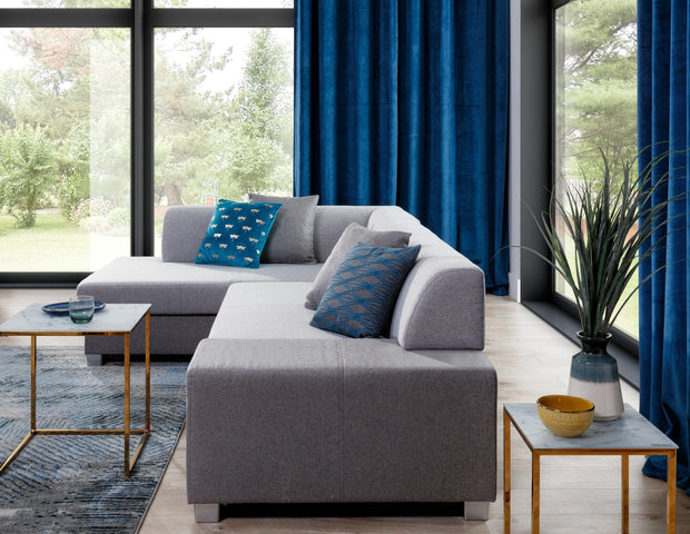 Eltap Coltar Extensibil Fabioleta cu Lada de Depozitare, Sezlong pe Stanga, Perne Incluse, l268xA167xH73 cm