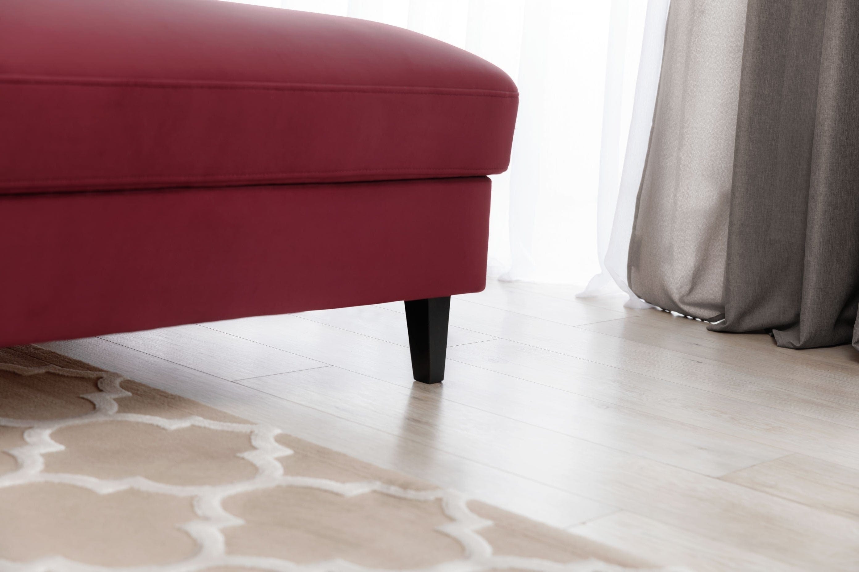 Eltap Coltar Extensibil Fobleros Plus Bordeaux cu Lada de Depozitare, Sezlong pe Dreapta, Tetiere Reglabile, l267xA196xH83-100 cm