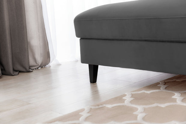 Eltap Coltar Extensibil Fobleros Plus Gri Inchis cu Lada de Depozitare, Sezlong pe Stanga, Tetiere Reglabile, l267xA196xH83-100 cm