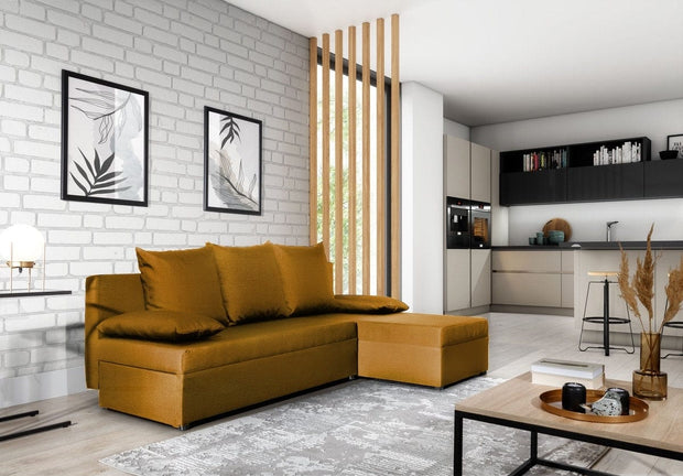 Eltap Nube45 Coltar Extensibil Gina cu Lada de Depozitare, Sezlong Universal (pe Stanga sau pe Dreapta), l206xA146xH90 cm