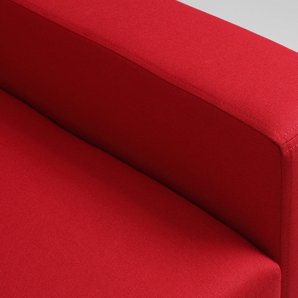 Coltar Extensibil Lozier Rosu, Sezlong pe Dreapta, tapitat cu Stofa, l231xA164xH82 cm (2)