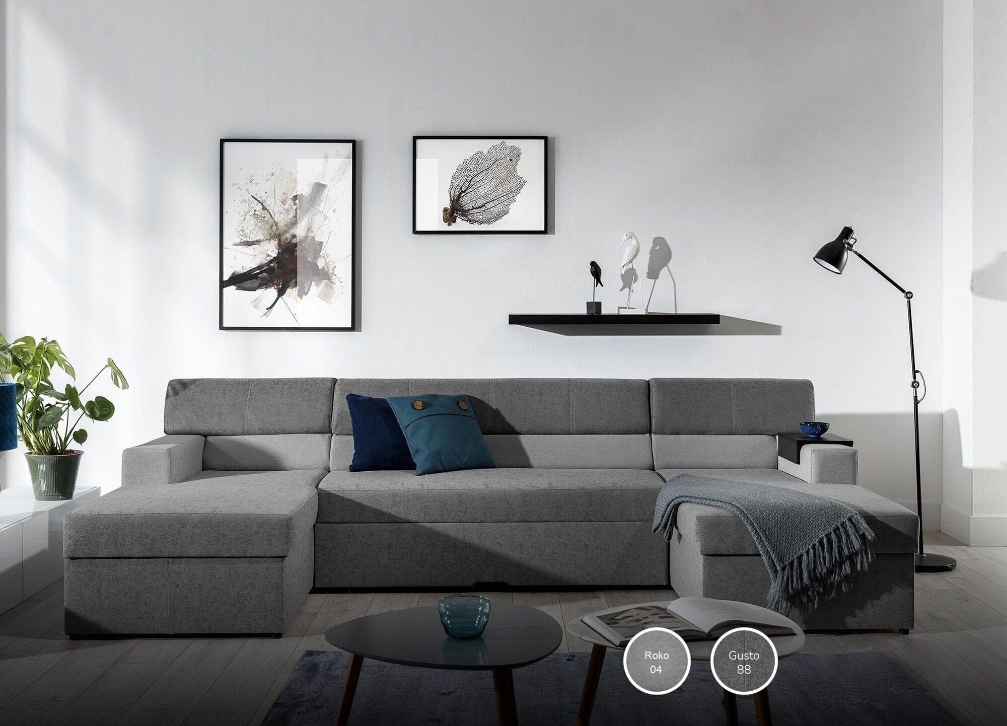 Coltar Extensibil Marcus Gri cu Lada de Depozitare, Sezlong pe Dreapta, l314xA158xH86 cm (9)