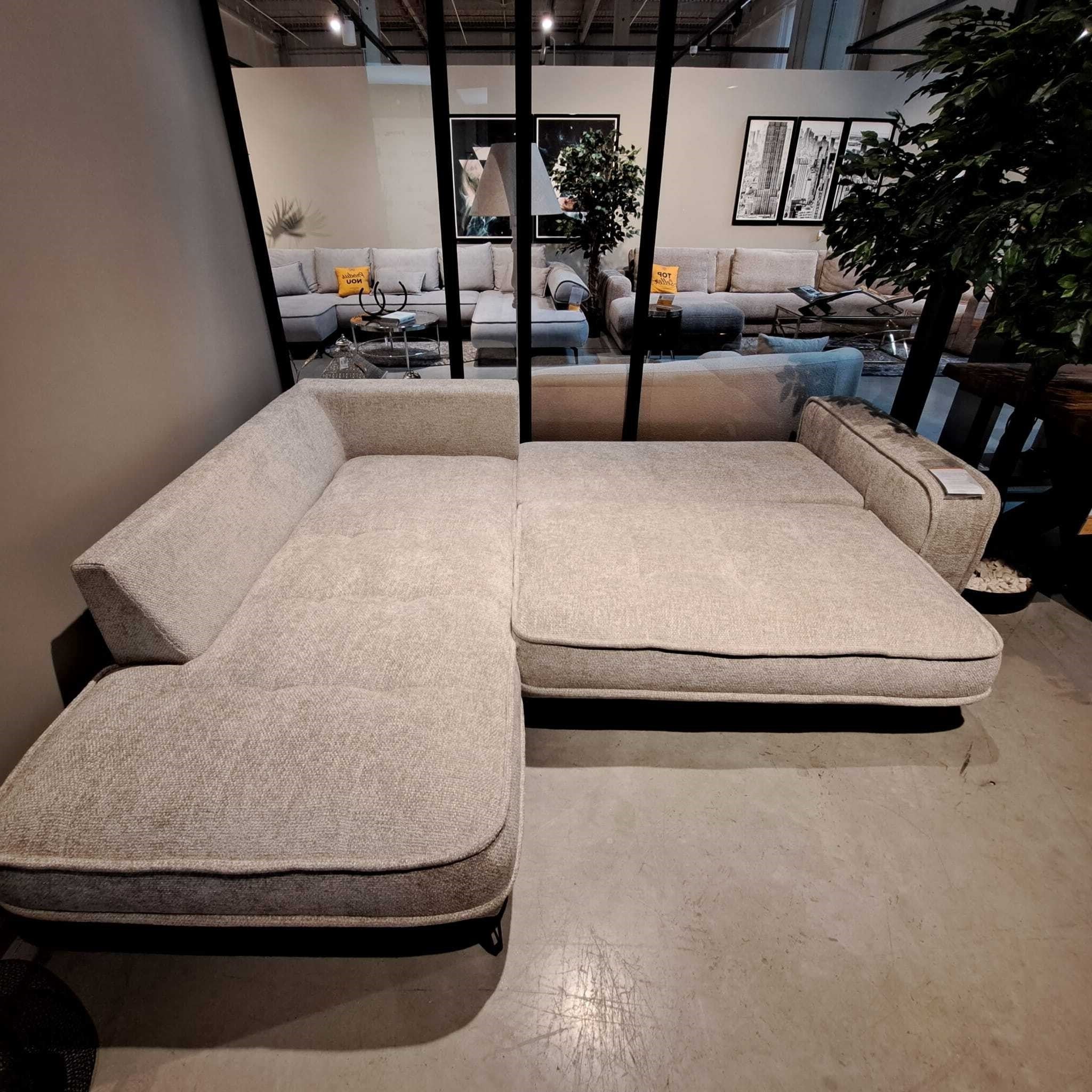 Coltar Extensibil Sensit Set 3 Gri, Sezlong pe Stanga, Lada de Depozitare, Perne Incluse, l262xA208xH92 cm (5)