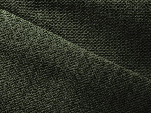 Makamii Coltar Extensibil, Sezlong pe Dreapta, Lada de Depozitare, Tapitat cu Stofa, Kimo C2 Verde Olive, l290xA185xH82 cm