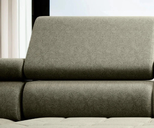 Wersal Coltar Extensibil, Sezlong pe Dreapta, Lada de Depozitare, Tetiere Reglabile, Astolis L, l280xA193xH79-99 cm