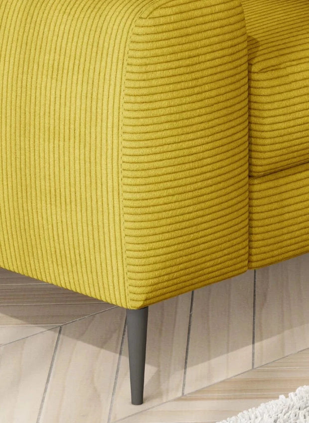 Wersal Coltar Extensibil, Sezlong pe Dreapta, Lada de Depozitare, Tetiere Reglabile, Calcius S, l240xA165xH73-86 cm