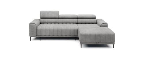 Wersal Coltar Extensibil, Sezlong pe Dreapta, Lada de Depozitare, Tetiere Reglabile, Calvoras S, l272xA178xH79-99 cm