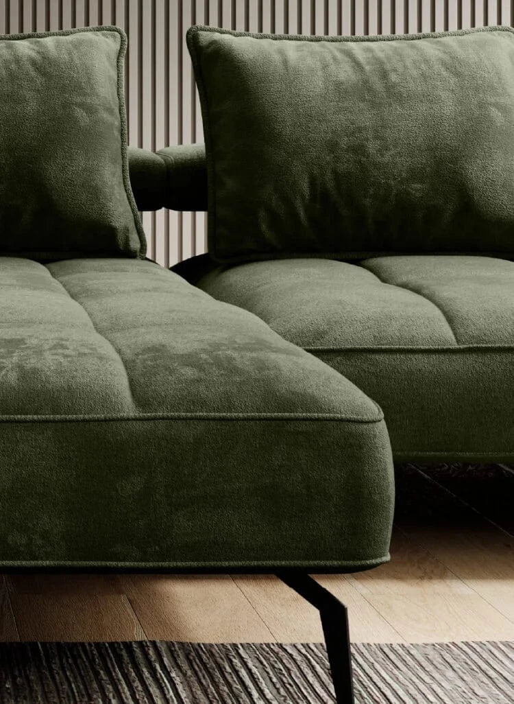 Wersal Coltar Extensibil, Sezlong pe Dreapta, Mecanism Electric Relax, Montelis XL, l372xA207xH67-88 cm