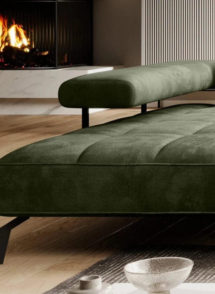 Wersal Coltar Extensibil, Sezlong pe Dreapta, Mecanism Electric Relax, Montelis XL, l372xA207xH67-88 cm