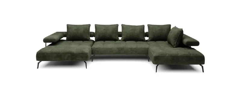 Wersal Coltar Extensibil, Sezlong pe Dreapta, Mecanism Electric Relax, Montelis XL, l372xA207xH67-88 cm