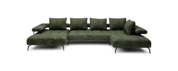 Wersal Coltar Extensibil, Sezlong pe Dreapta, Mecanism Electric Relax, Montelis XL, l372xA207xH67-88 cm