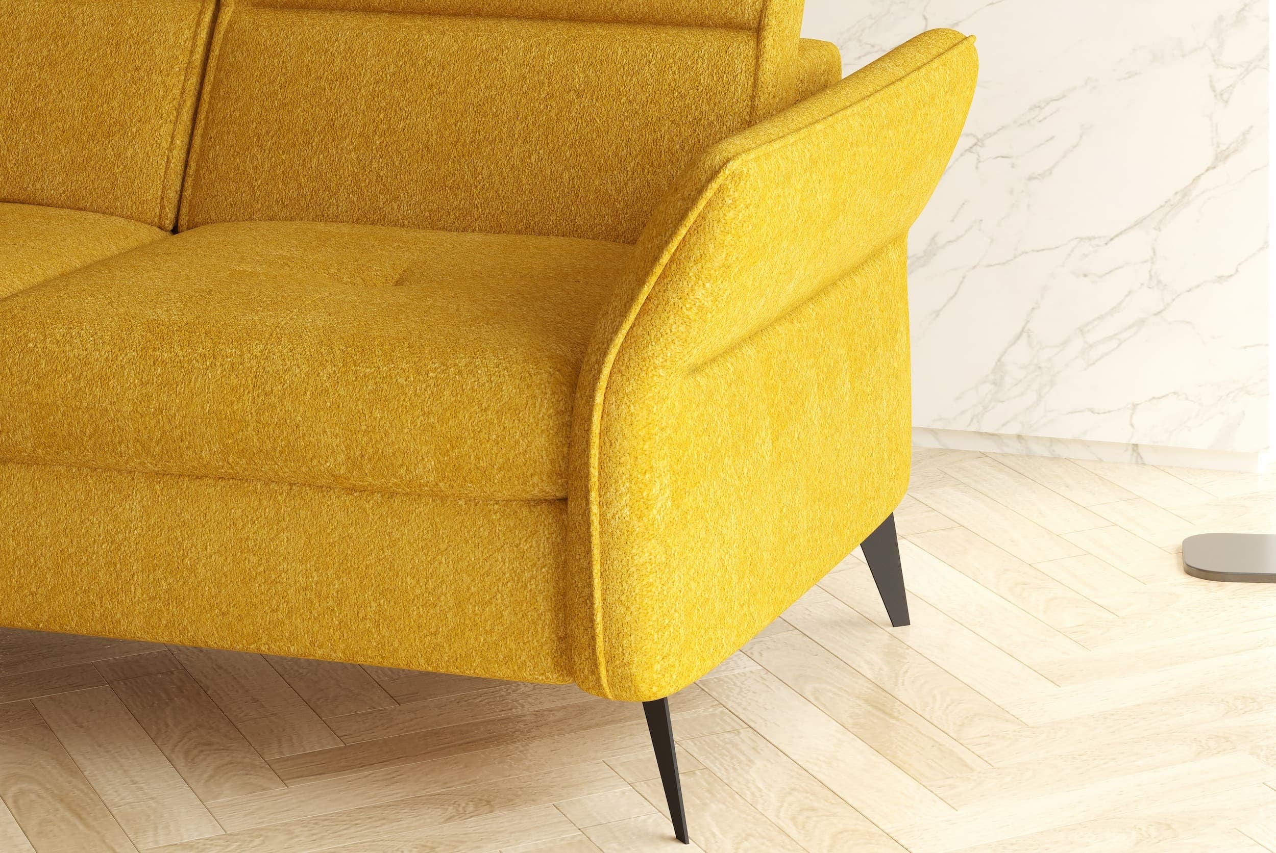 Coltar Extensibil, Sezlong pe Stanga, Lada de Depozitare, Tetiere Reglabile, Apulum, l260xA215xH78-95 cm (6)