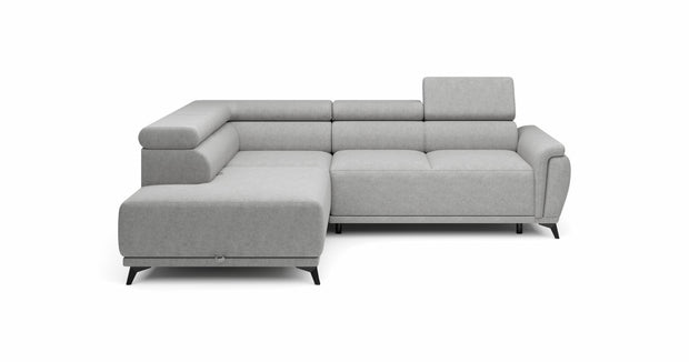 Coltar Extensibil, Sezlong pe Stanga, Lada de Depozitare, Tetiere Reglabile, Atlantida, l281xA203xH80-98 cm (8)