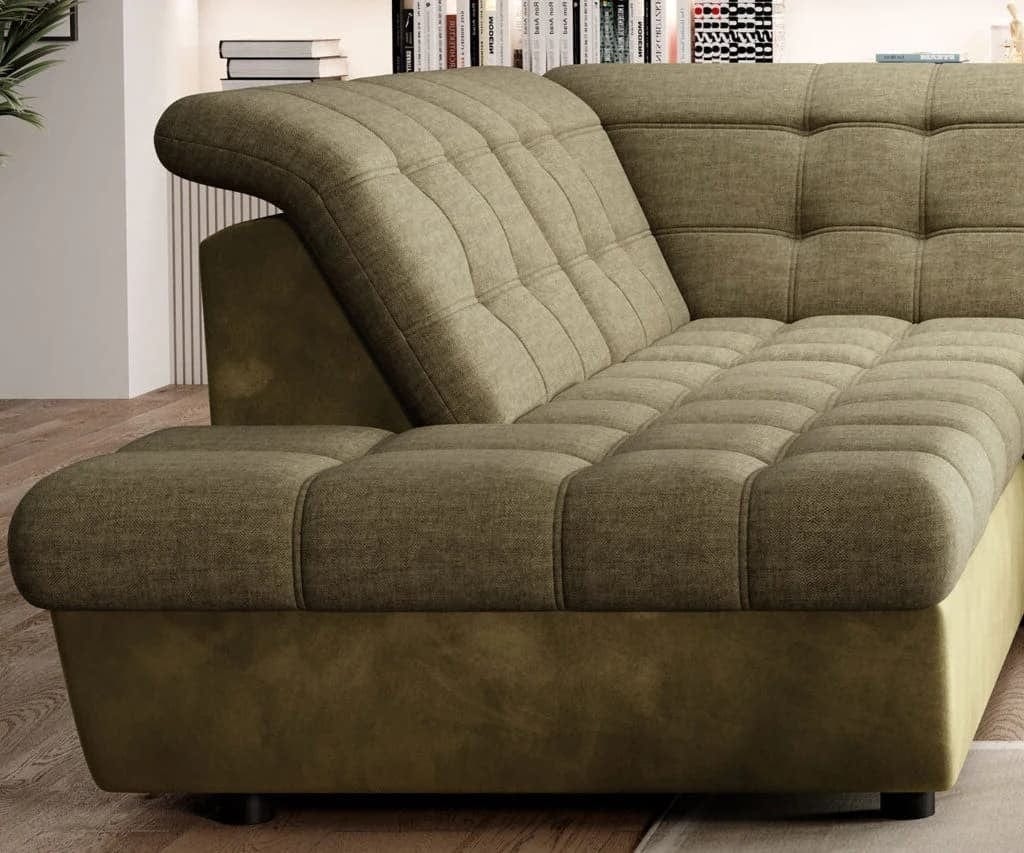 Coltar Extensibil, Sezlong pe Stanga, Lada de Depozitare, Tetiere Reglabile, Infamy L, l280xA216xH81-93 cm (2)