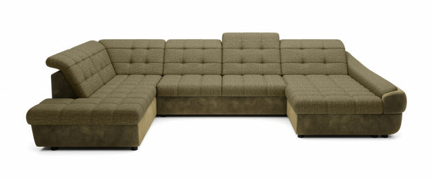 Coltar Extensibil, Sezlong pe Stanga, Lada de Depozitare, Tetiere Reglabile, Infamy XL R1, l365xA216xH81-93 cm (6)