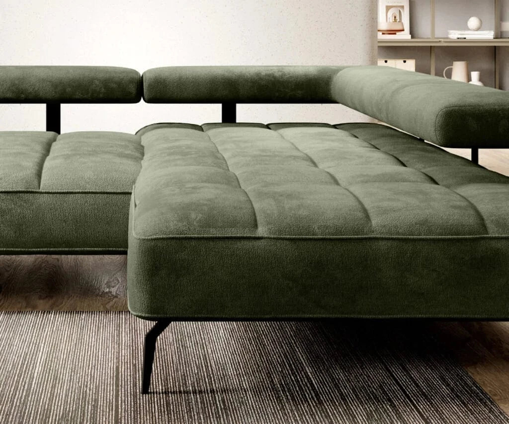 Wersal Coltar Extensibil, Sezlong pe Stanga, Mecanism Electric Relax, Montelis L, l262xA207xH67-88 cm